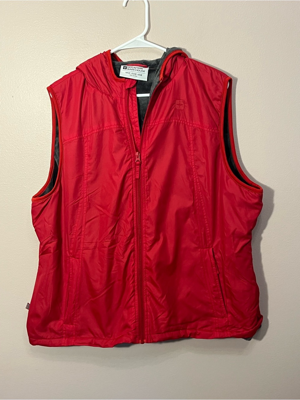 Mountain Warehouse Women's Red Hooded Insulated Vest